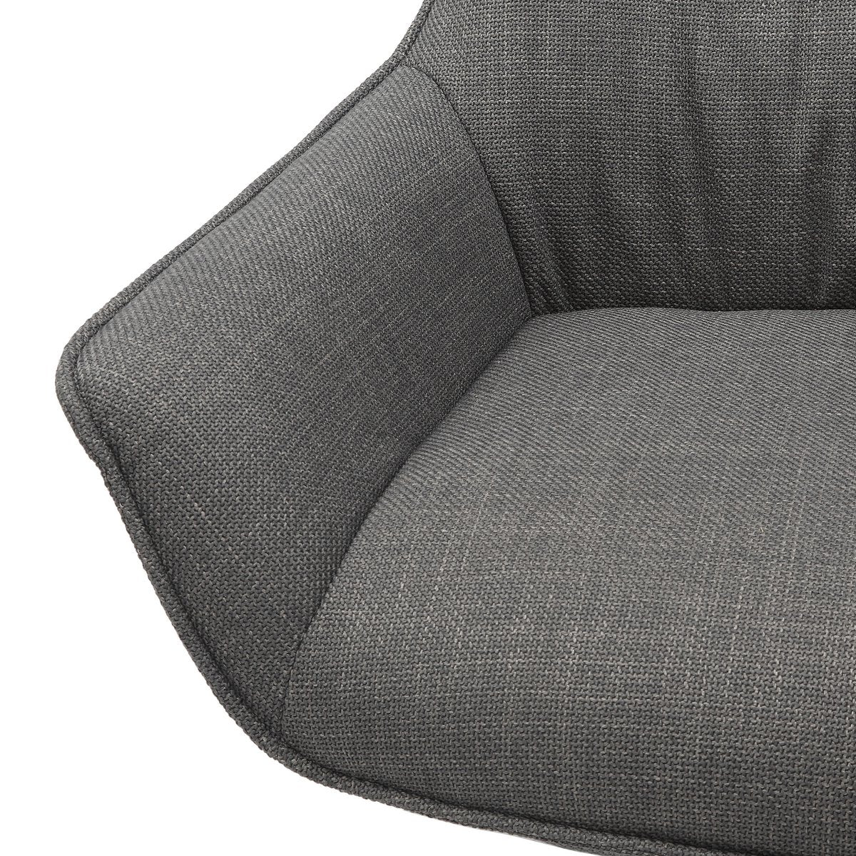 Fauteuil structuurstof grijs
