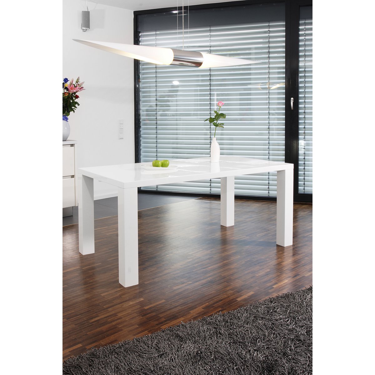 Eettafel 120x80x76 cm wit