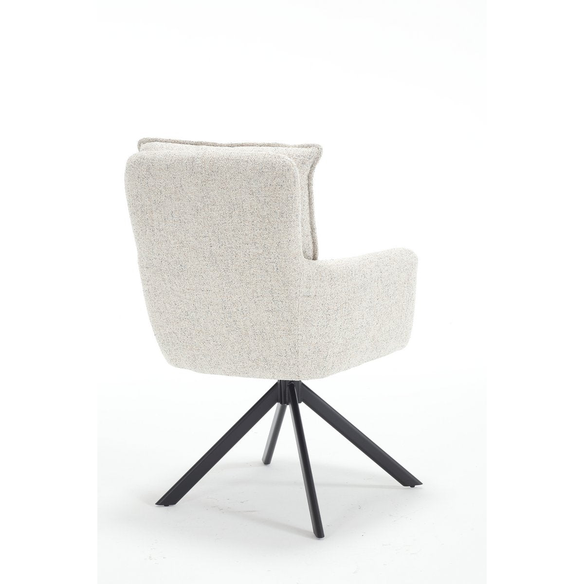 Fauteuil structuurstof beige