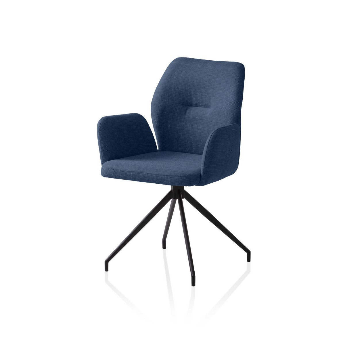 Fauteuil met 180° draaifunctie blauw