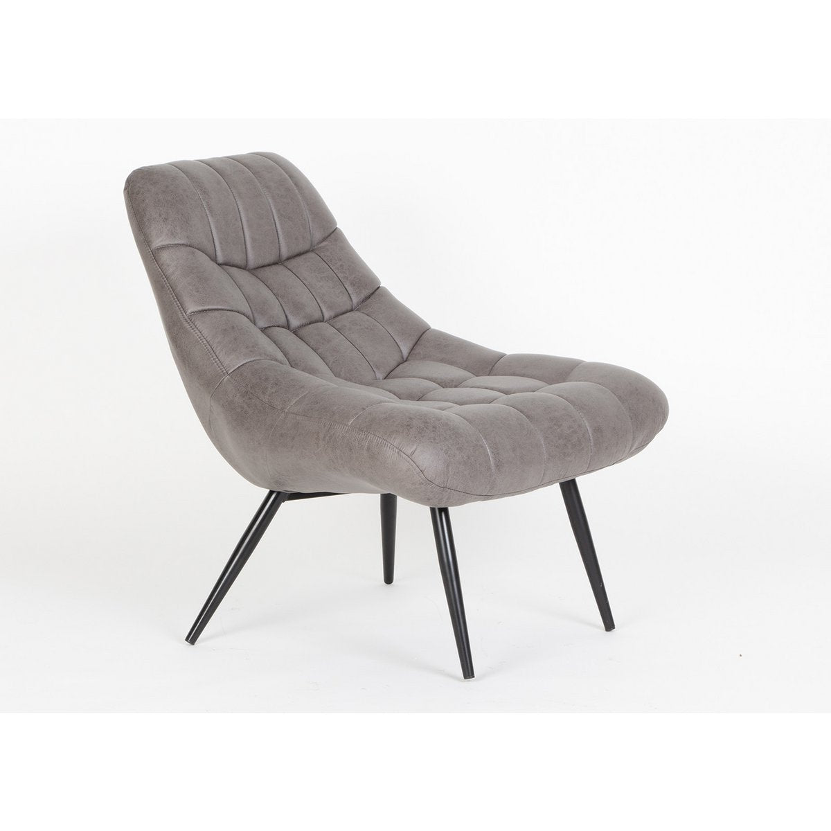 Fauteuil XXL kunstleer donkerbruin