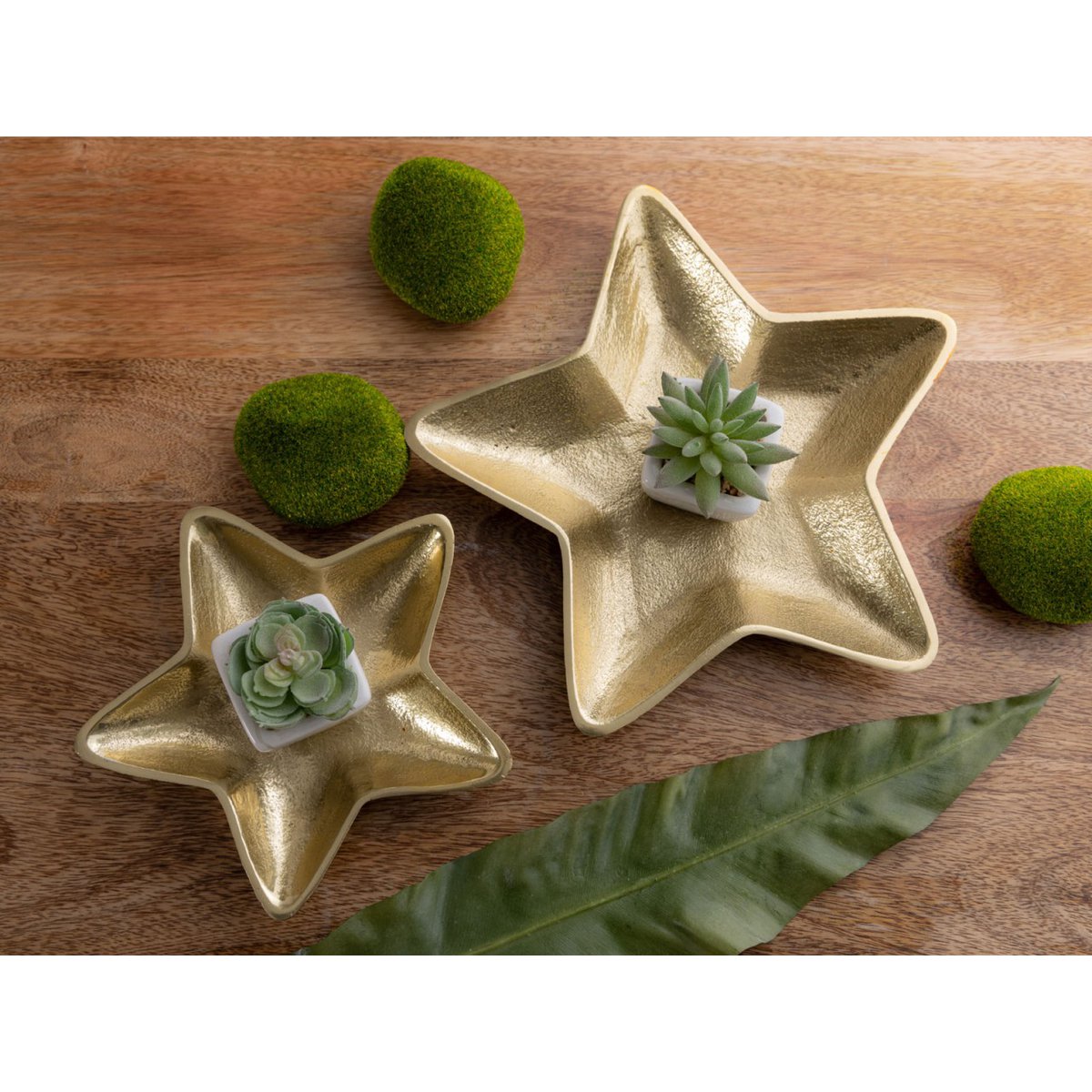 Deco Shell Star 12x 2er Set Master Box Starlight Gold of Silver Christmas Decoration aluminium