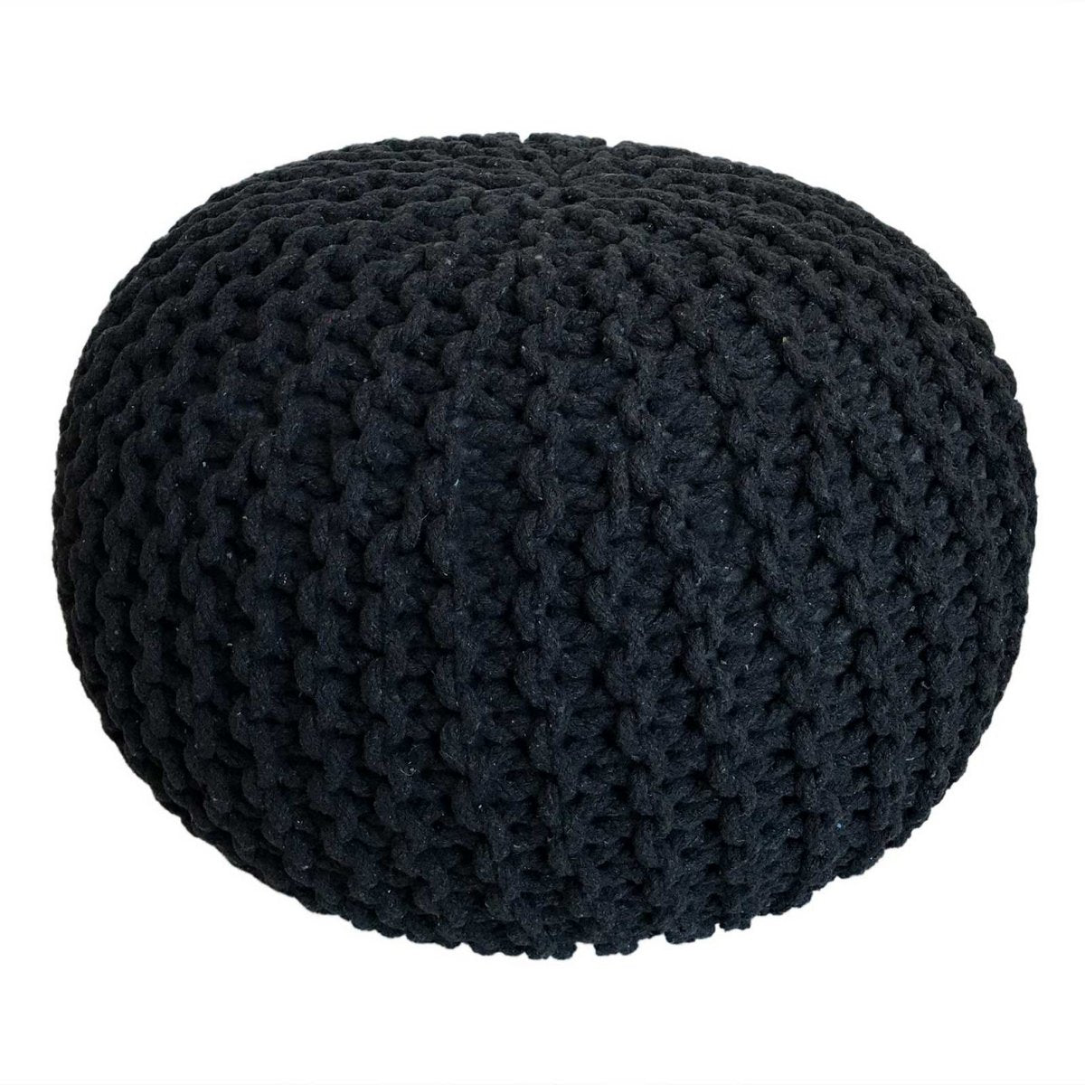 Pouf Ø 55 H 37 H 37 brei -kruk stoel pouf vloerkussen duurzaam
