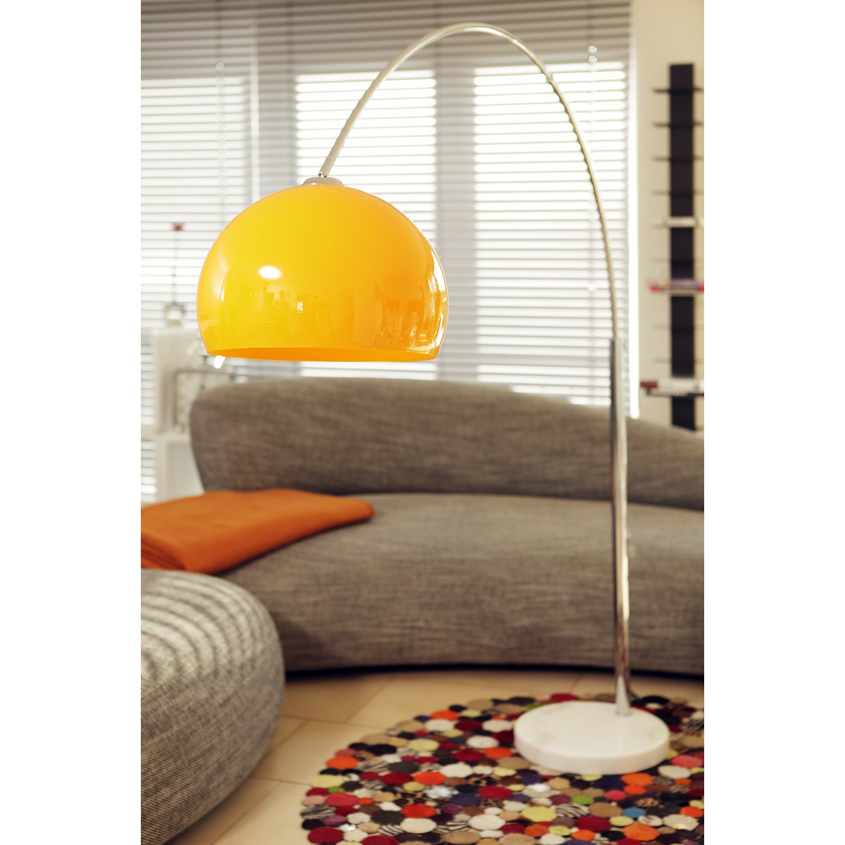 Booglamp 208 cm oranje