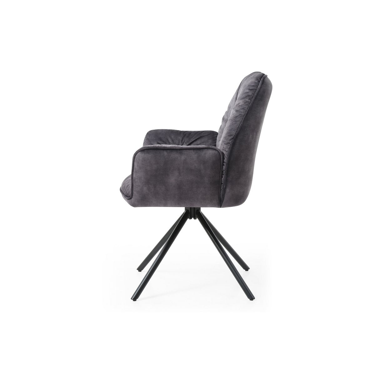 Fauteuil met 360° draaifunctie, zwart