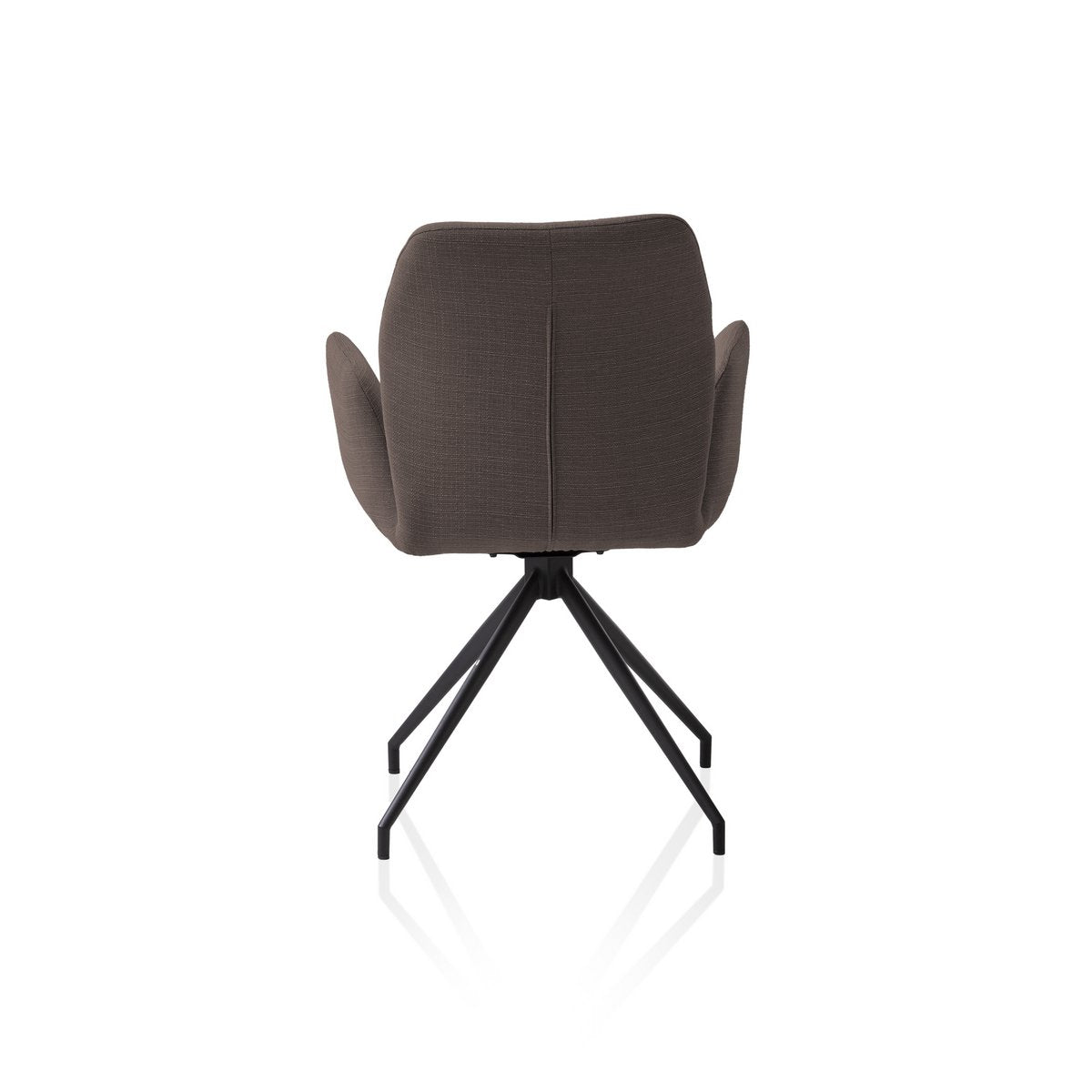 Fauteuil met 180° draaifunctie bruin
