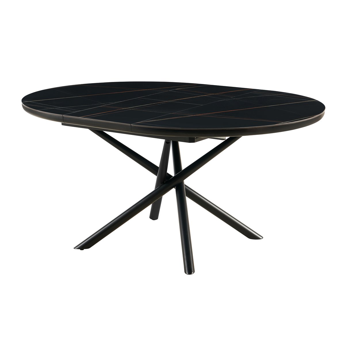 Eettafel Ø120 cm zwart