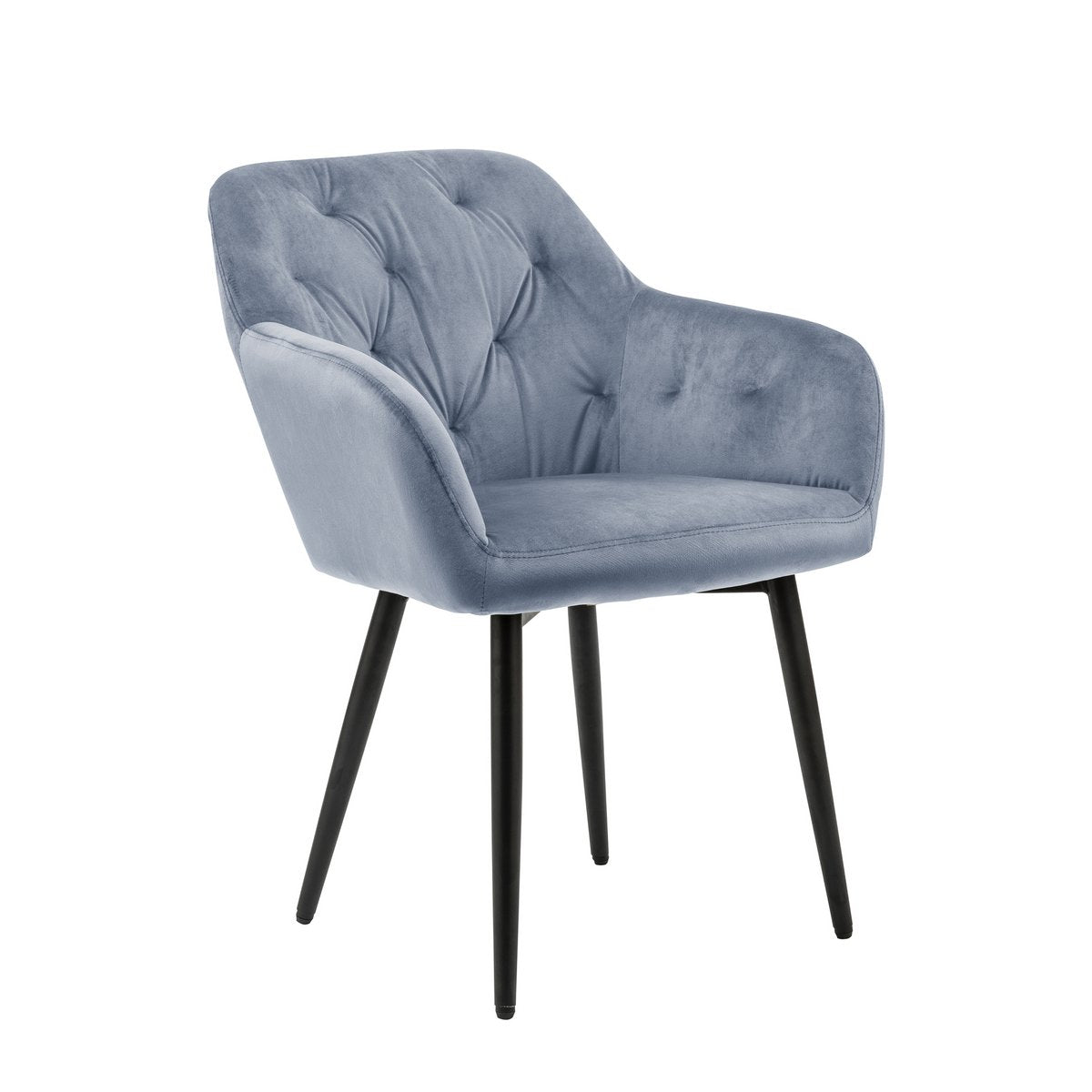 Fauteuil lichtgrijs fluweel