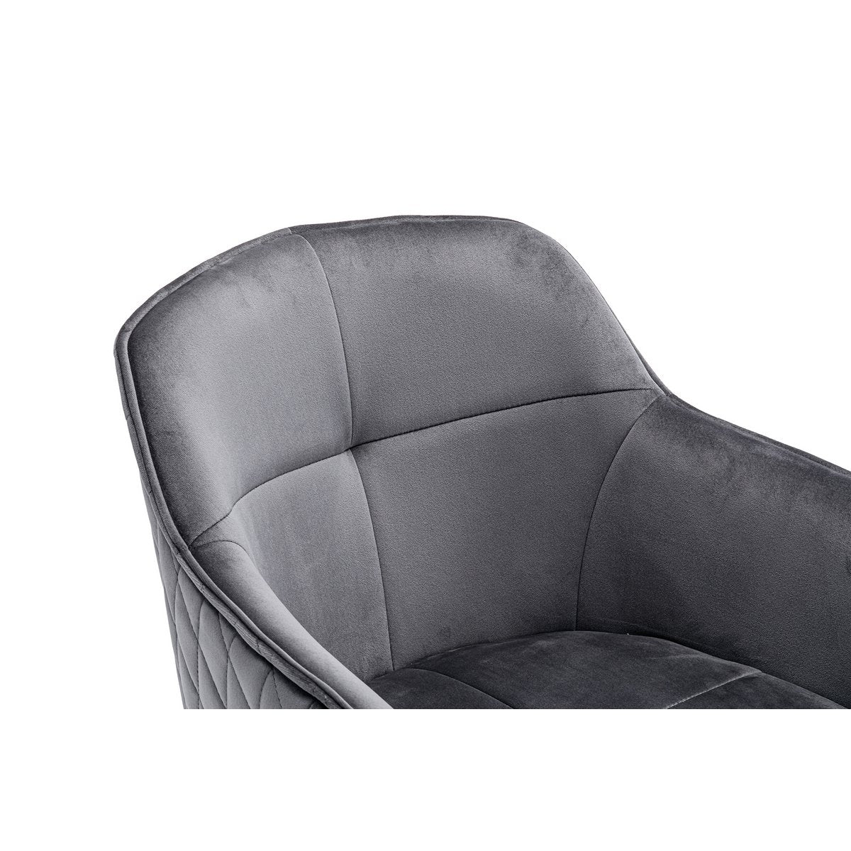 Fauteuil met honingraatquilt grijs
