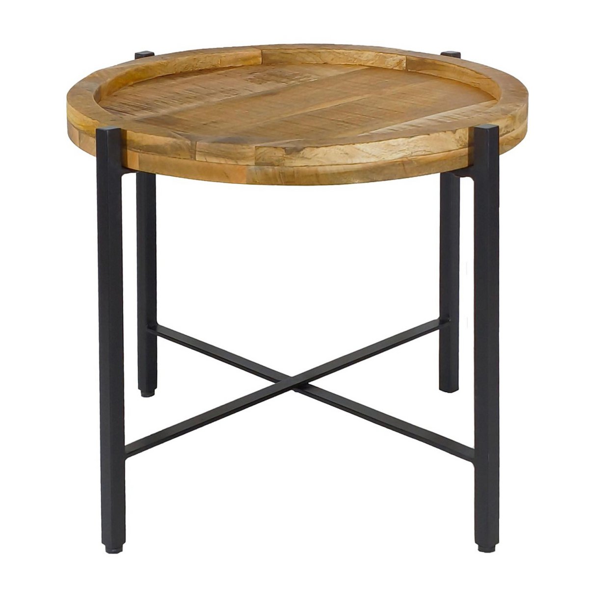 Bijzettafel ronde salontafel ø46xH45cm Sioux metalen frame