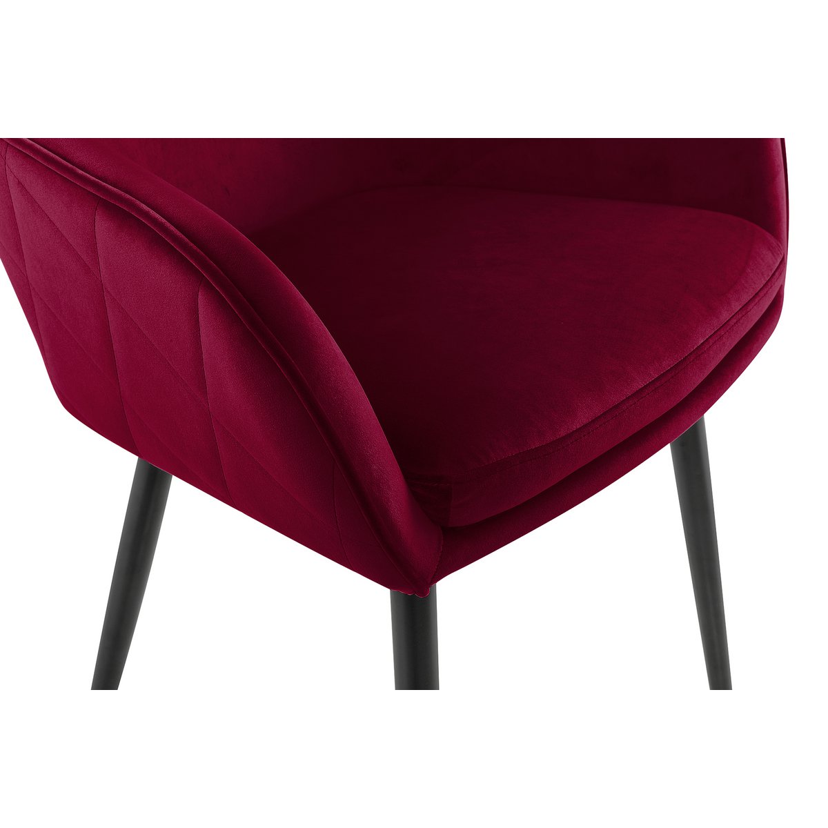 Eetkamerstoel rood fluweel
