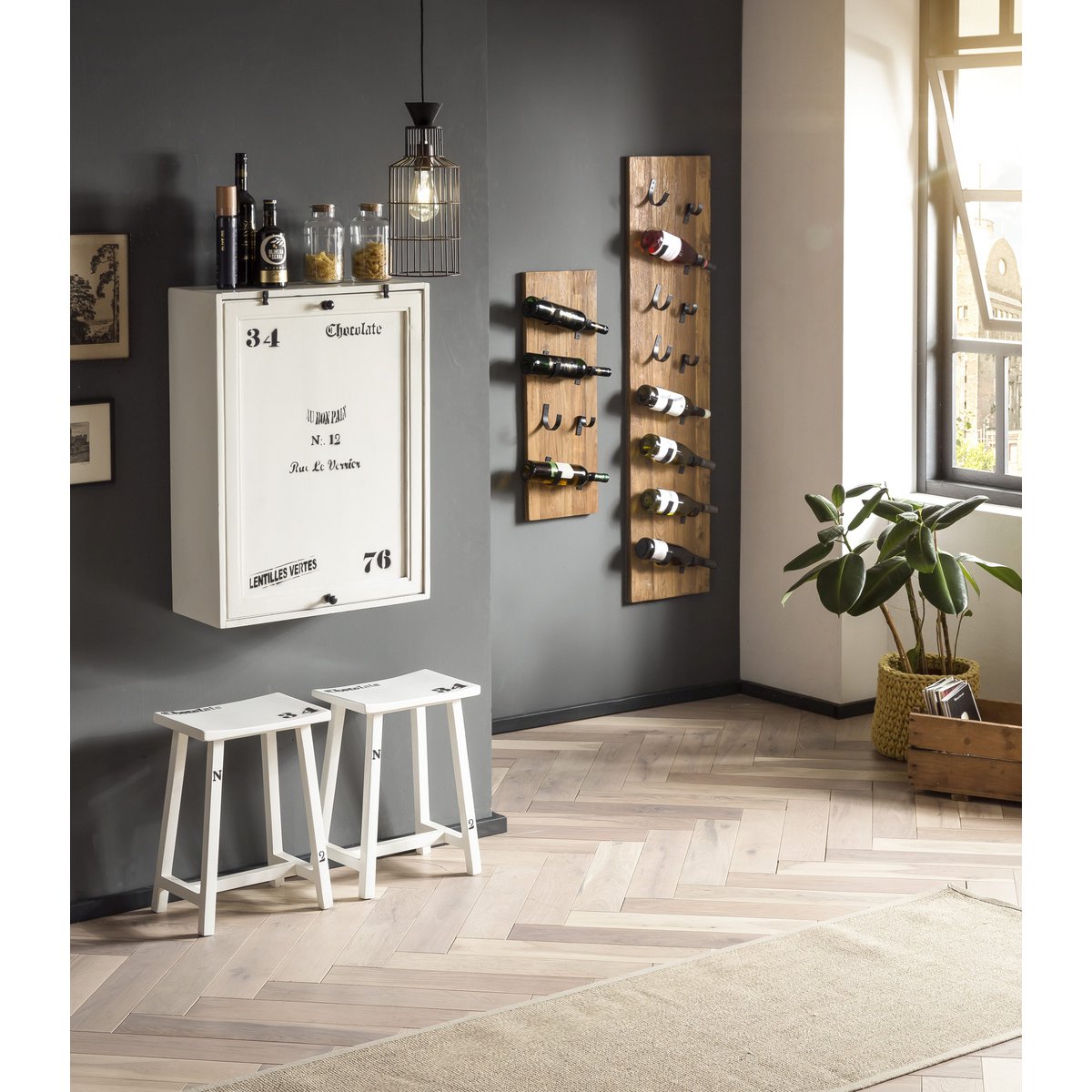 Klaptafel met 2 krukken