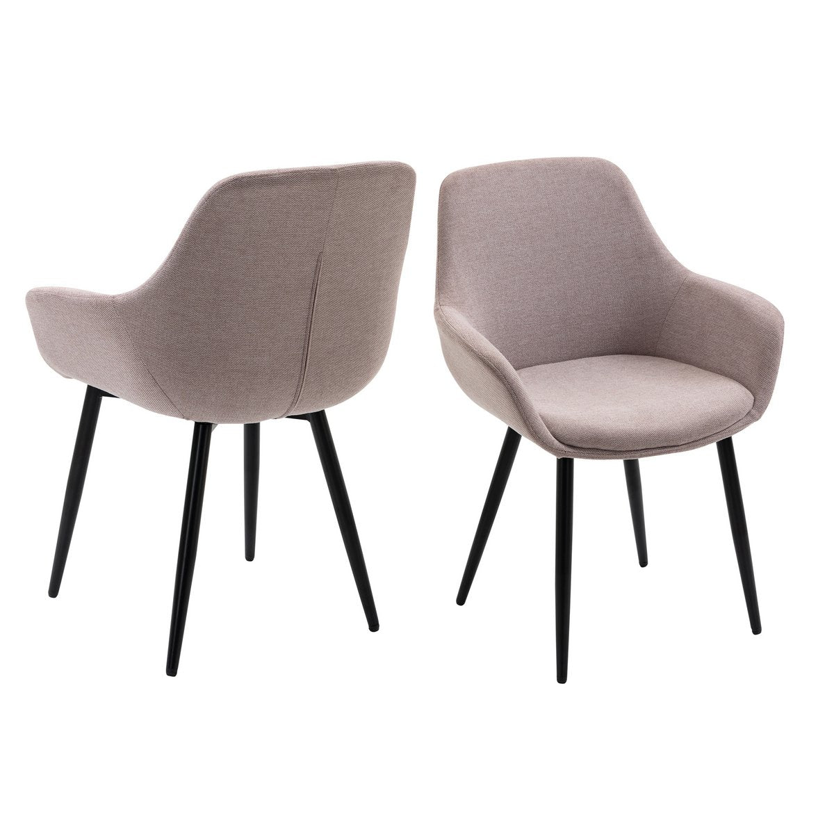 Set van 2 fauteuils roze