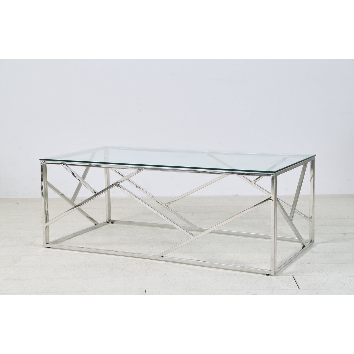 Salontafel zilver 120x60 cm