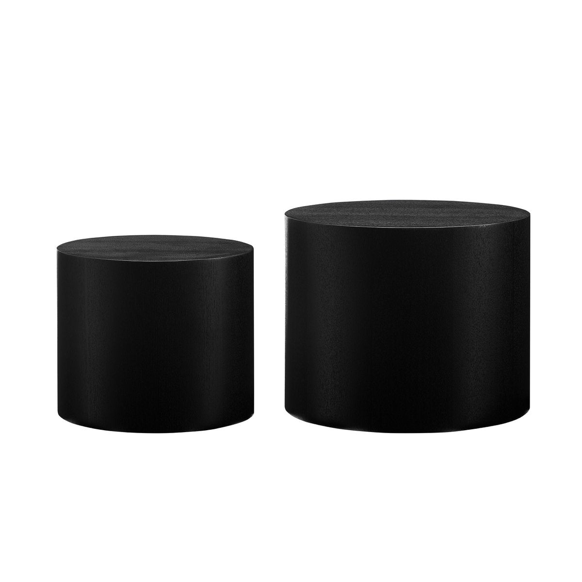 Salontafel set van 2 zwart