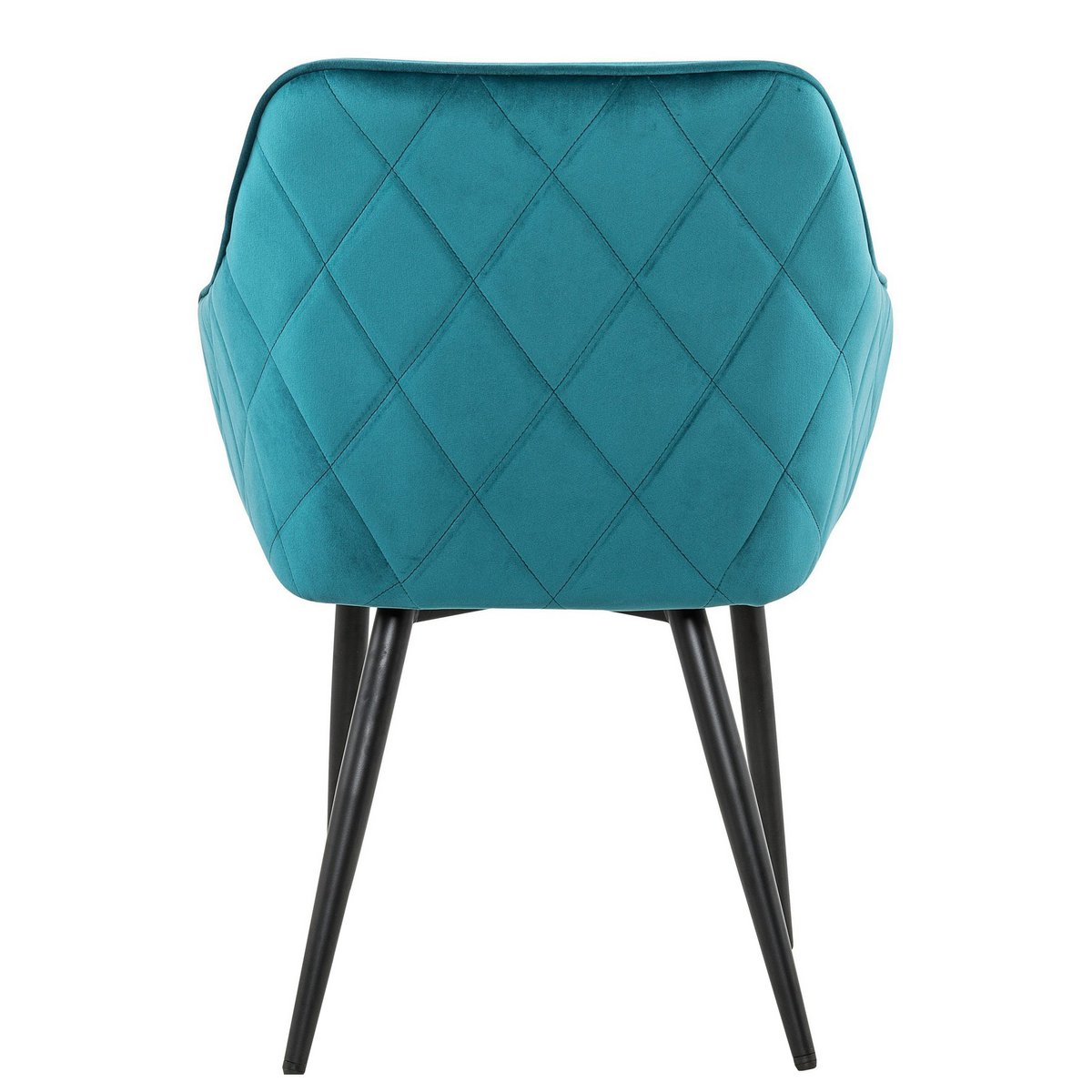 Eetkamerstoel turquoise fluweel