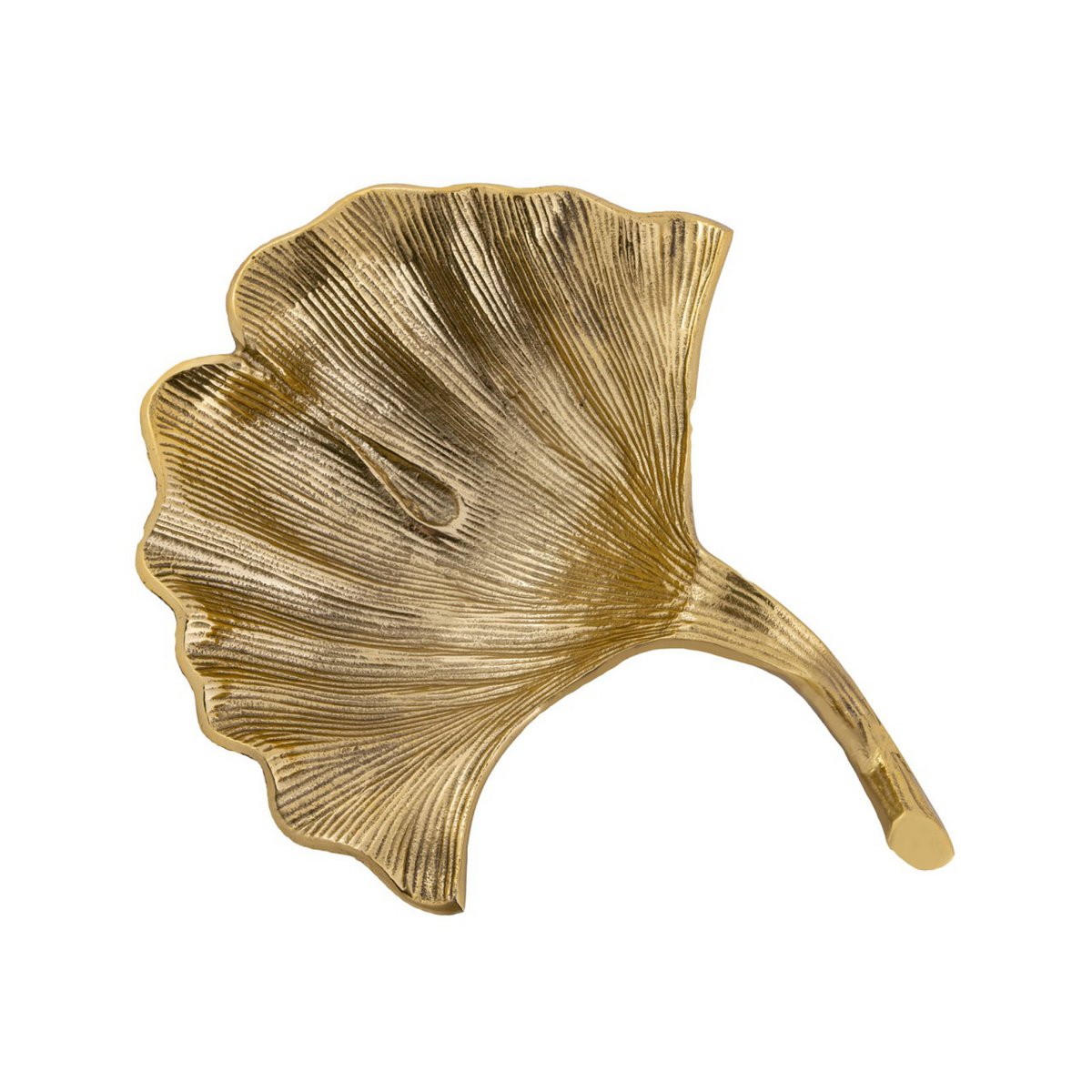 Decoratieve shell bowl master doos 12-delige aluminium ginkgo groot goud of zilveren bladschaal