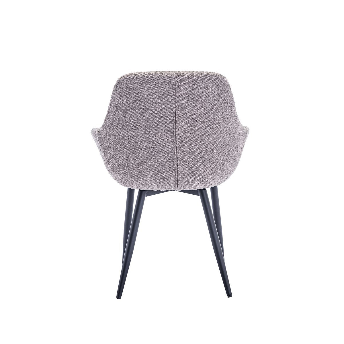 Fauteuil Bouclé stof taupe set van 2