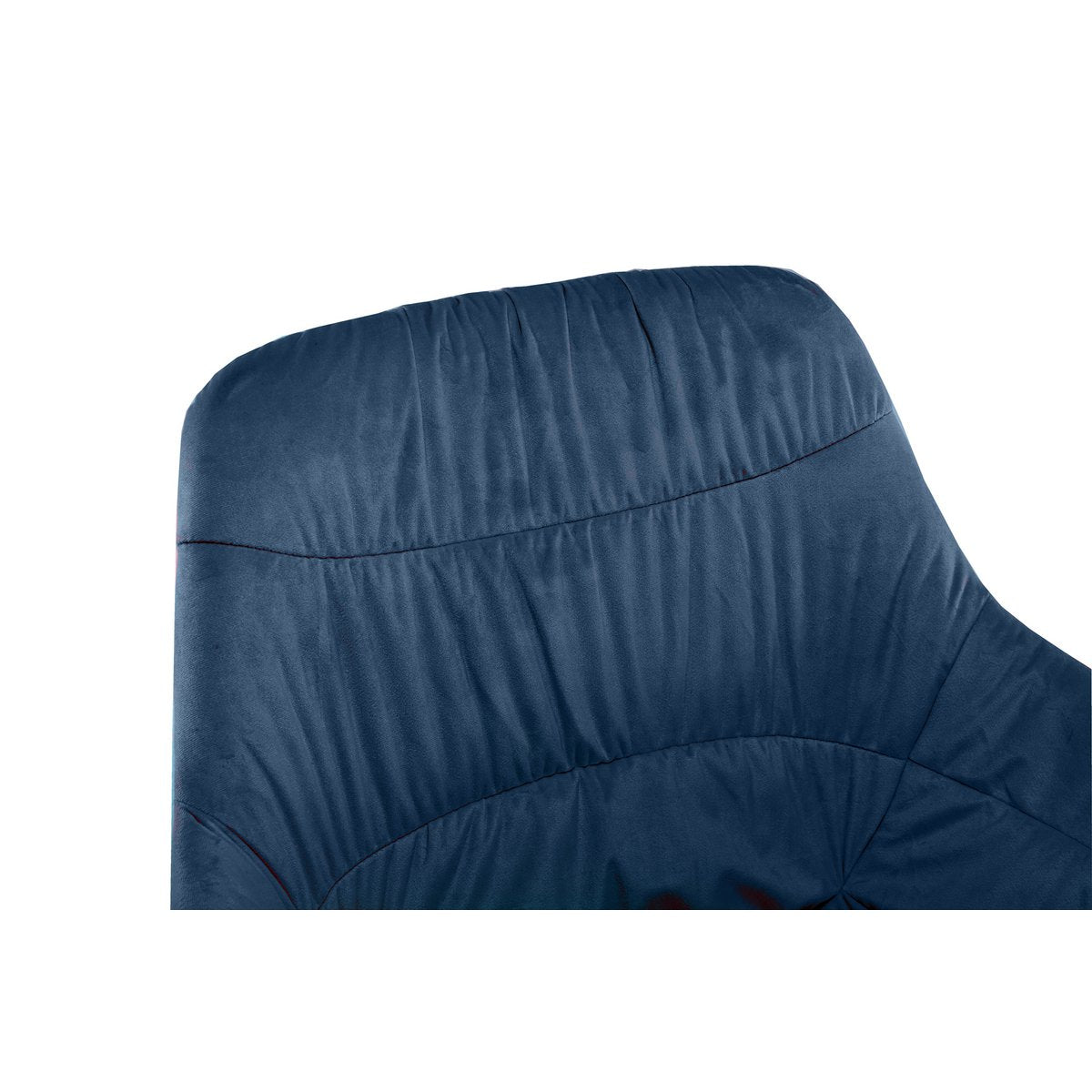 Fauteuil met honingraatstiksel in fluweelblauw
