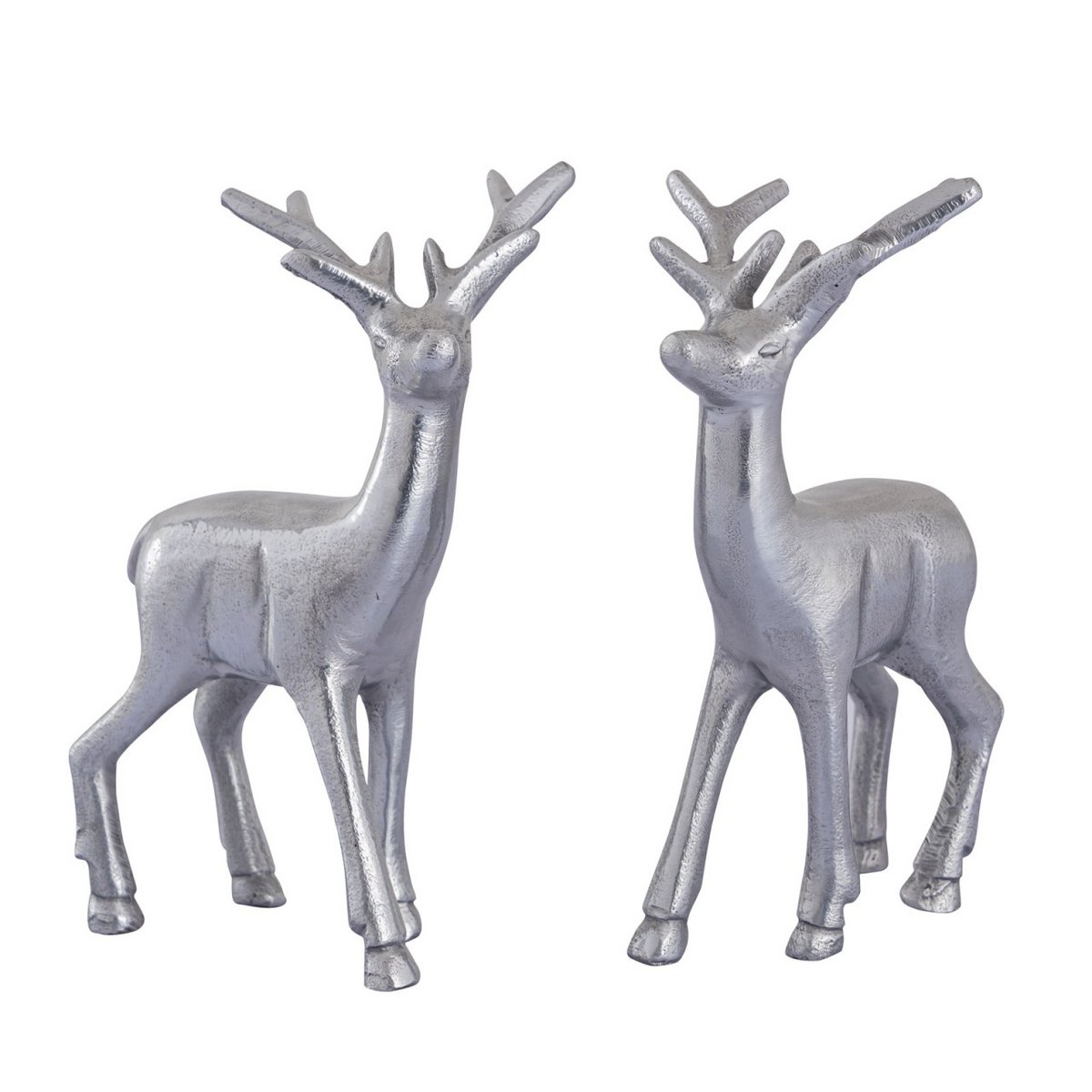 Decoratie Figuur herten VE 8x 2 stukken Tabel Decoratie Dierfiguur Silver o. Gold Metal Christmas Decoratie