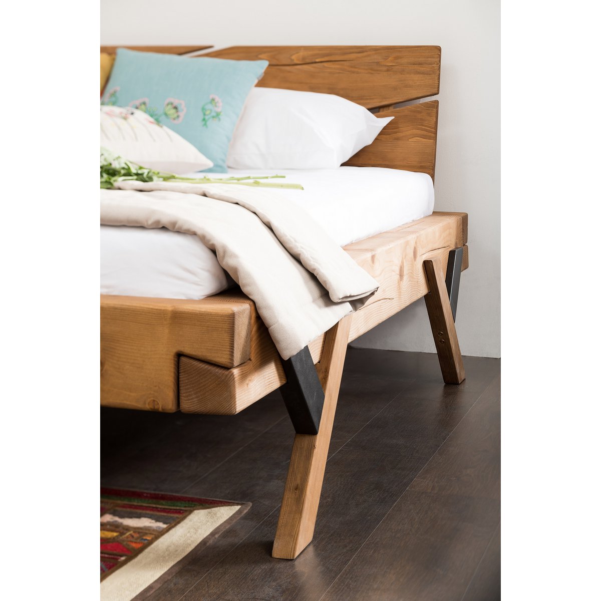 Balkenbed 200 x 200 cm