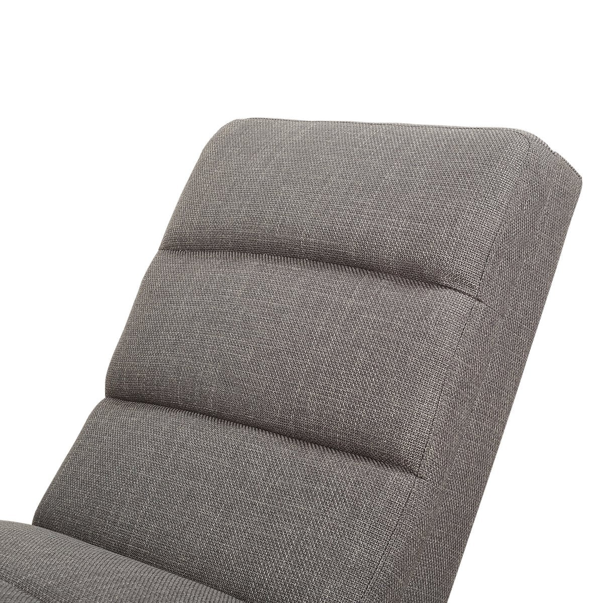 Chaise longue structuurstof grijs