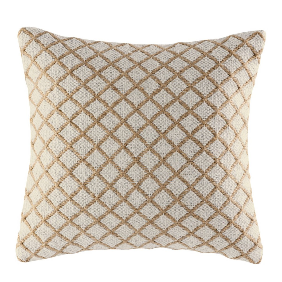 Sierkussen 40x40cm 12-delige set 2 x 6 PU bankkussen sierkussen katoen en naturel jute