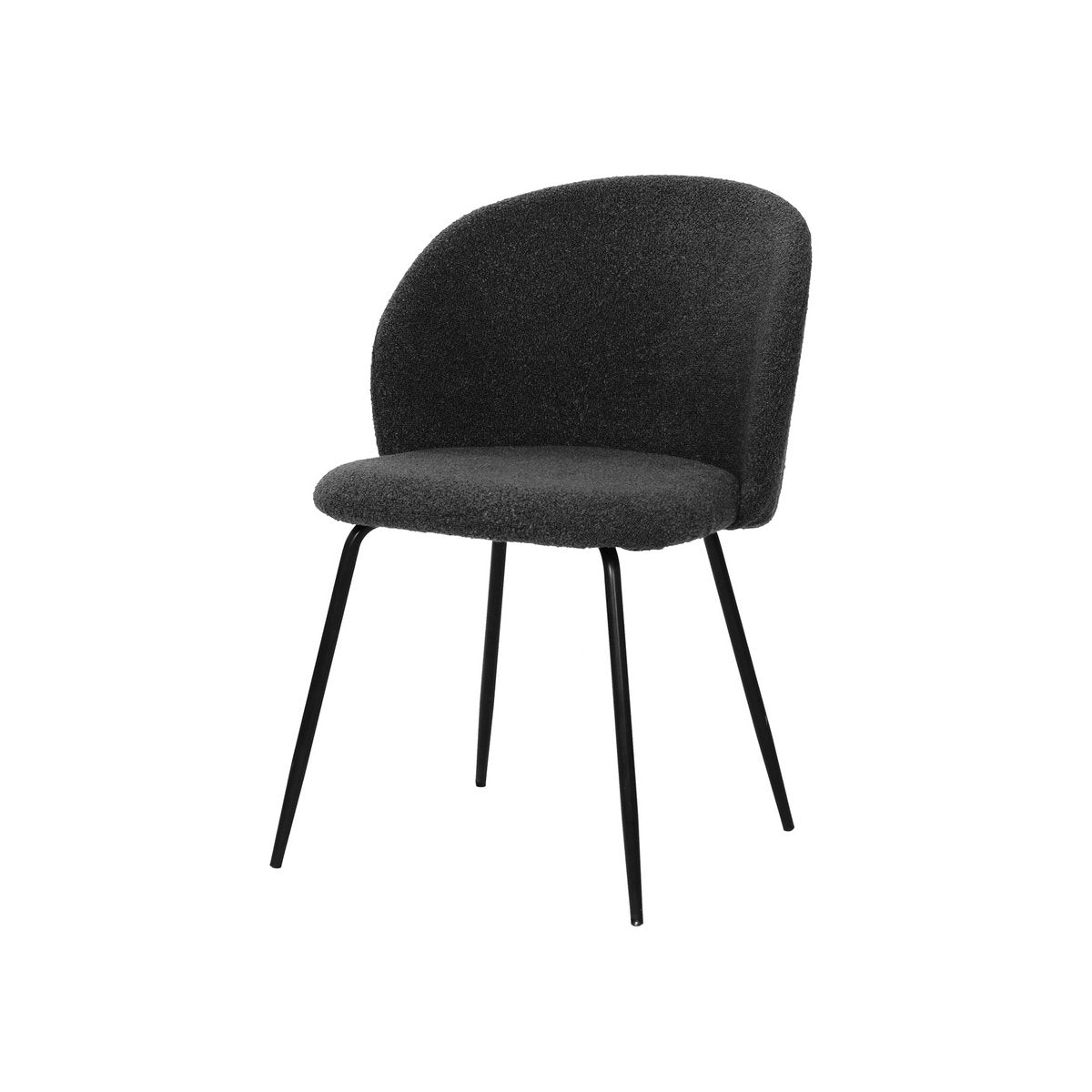 Set van 2 stoelen met structuurstoffen bekleding