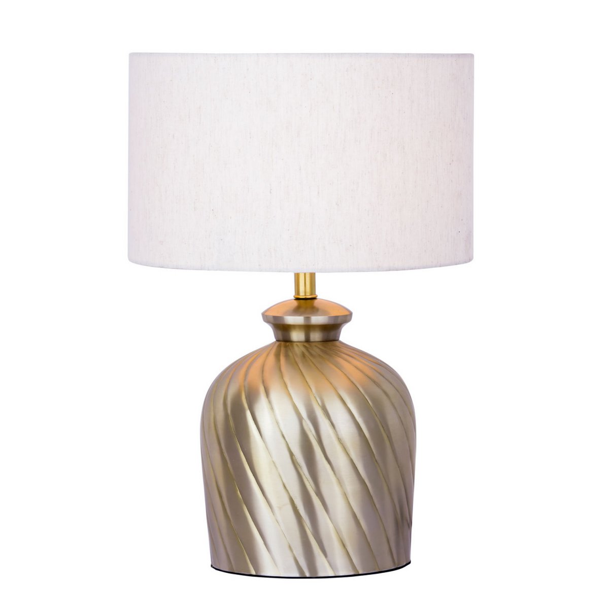 Tafellamp bedlamp ø 30 x H 52 cm tafellamp decoratieve lamp metalen voet goud zilver