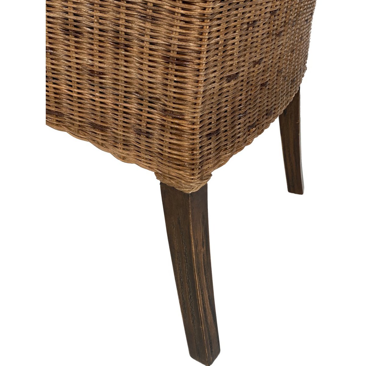 Eetkamerstoelen set 6 stuks rattan armlehner fauteuil bilbao gestoffeerde stoel bekleding fauteuil prairie bruin
