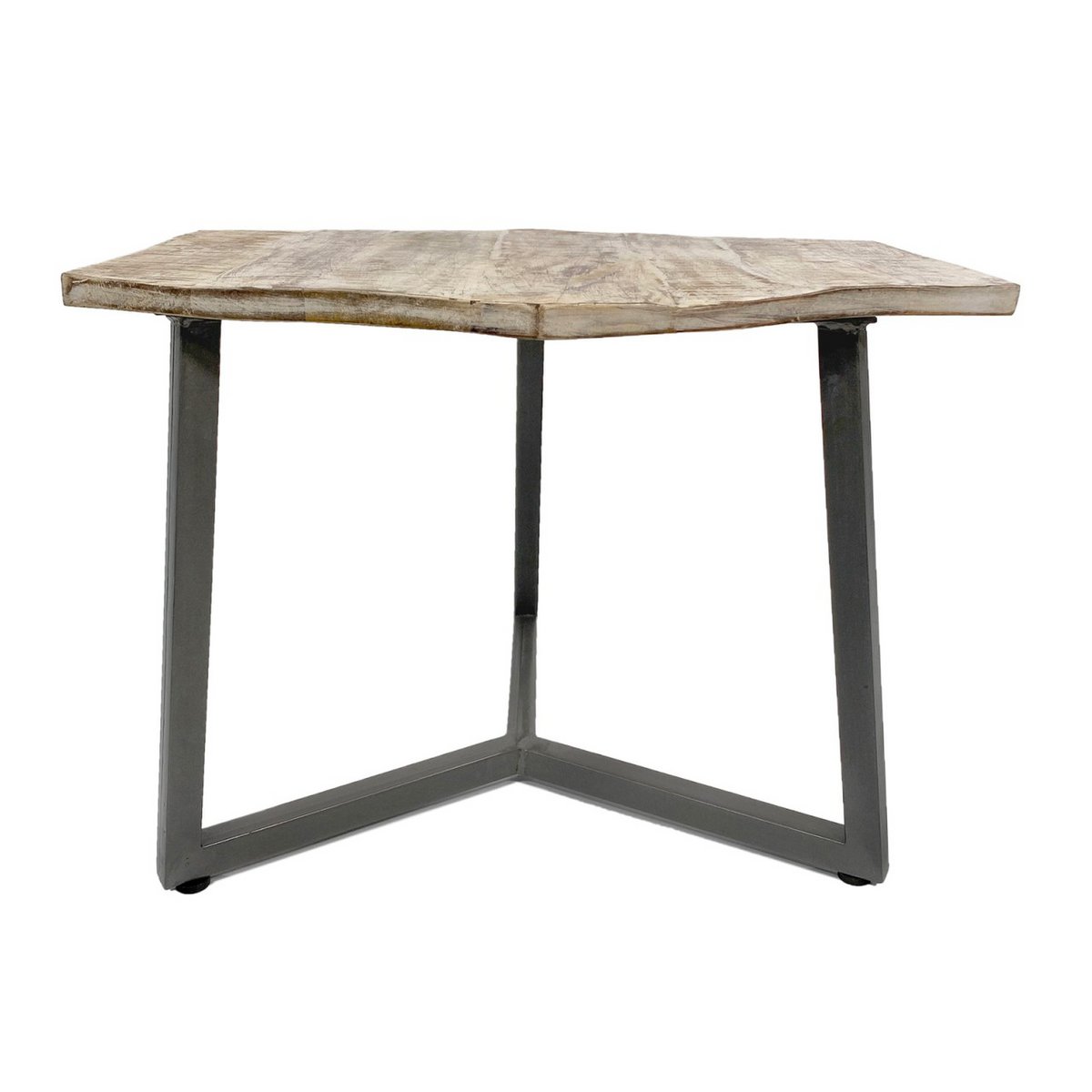 Zije tafel 56 x 47 cm woonkamer tafel salontafel mooi metalen frame zwart - wit wit wit