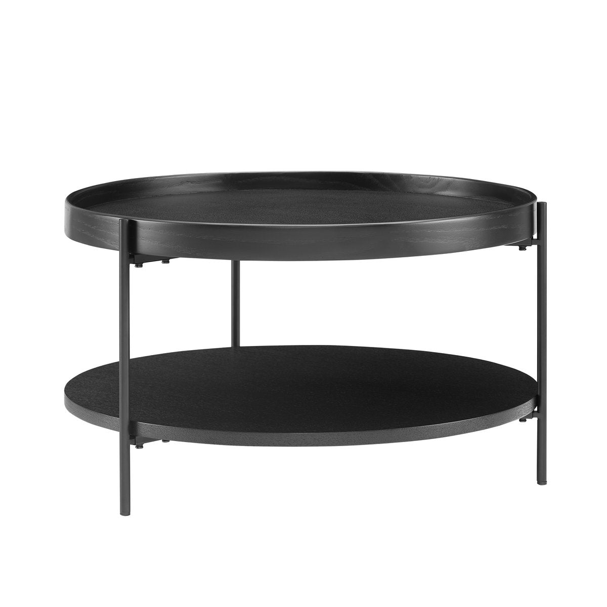 Salontafel Ø 69 cm zwart