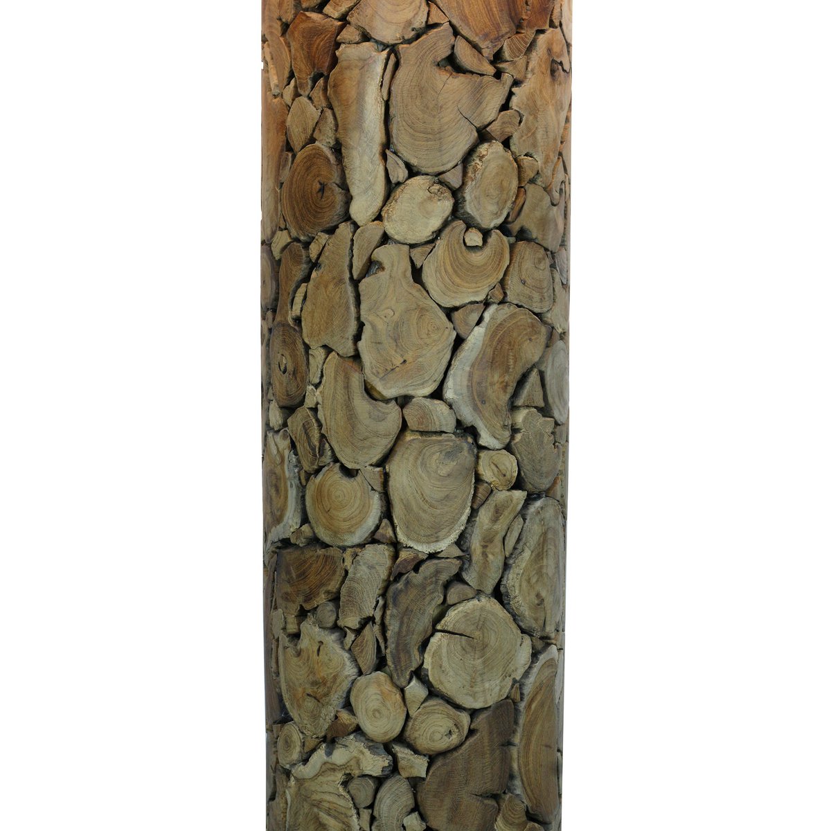 Vloerlamp drijfhout naturel/wit 170 cm