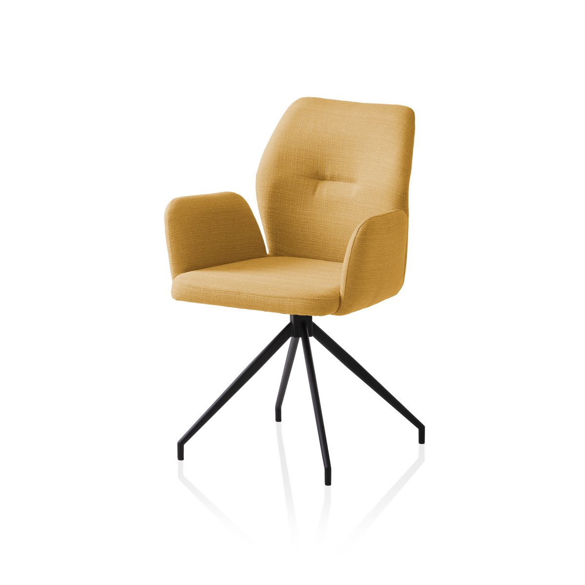 Fauteuil met 180° draaifunctie Geel