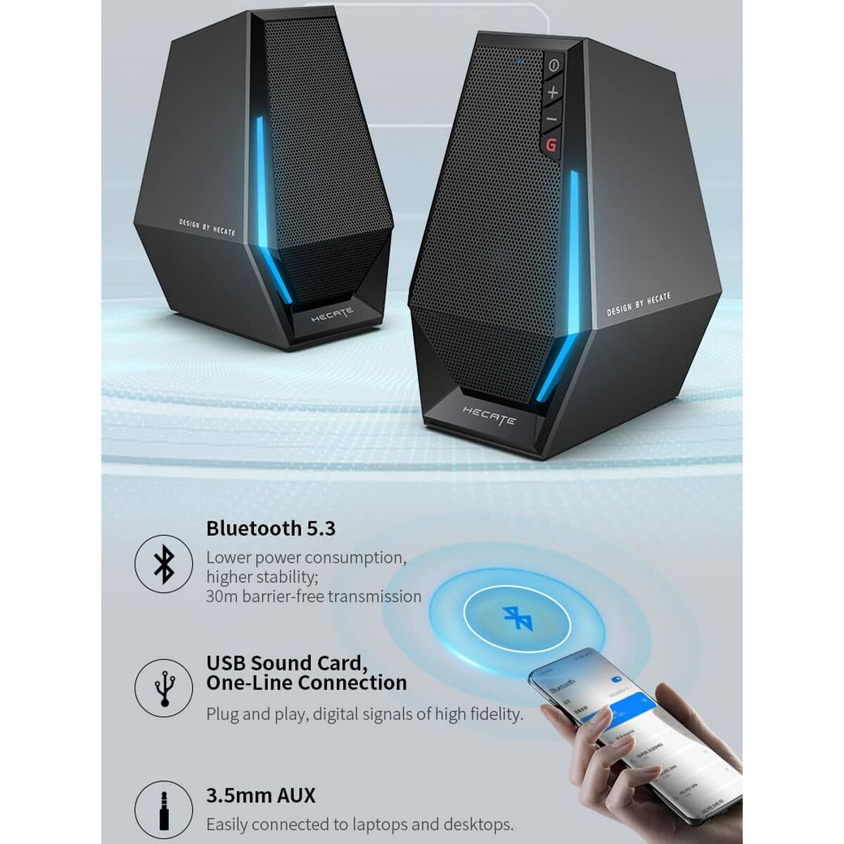 Bluetooth-luidsprekers Edifier G1500 10 W Zwart