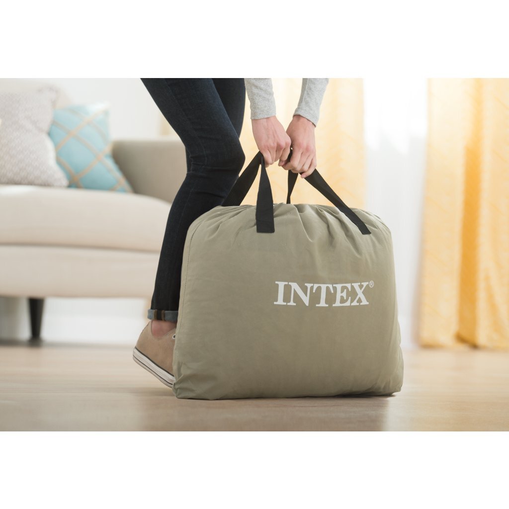 Intex 64124Nd Queen Pillow Rest 2-Persoons Luchtbed 203X152X42 Cm Blauw
