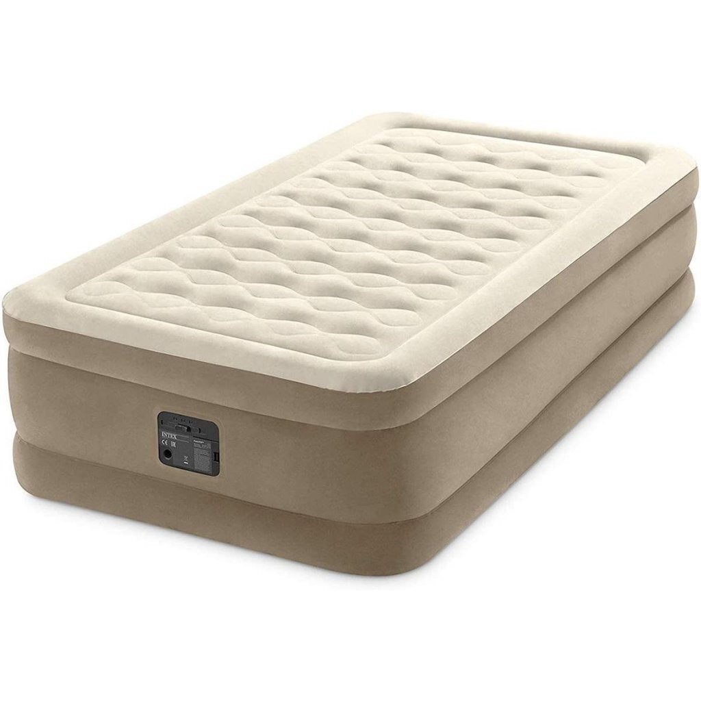 Intex 64426Nd Ultra Plush Twin Luchtbed + Ingebouwde Pomp 191X99X46 Cm Beige