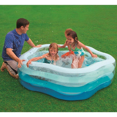 Intex 56495Np Opblaasbaar Zwembad 185X180X53 Cm Blauw/Wit