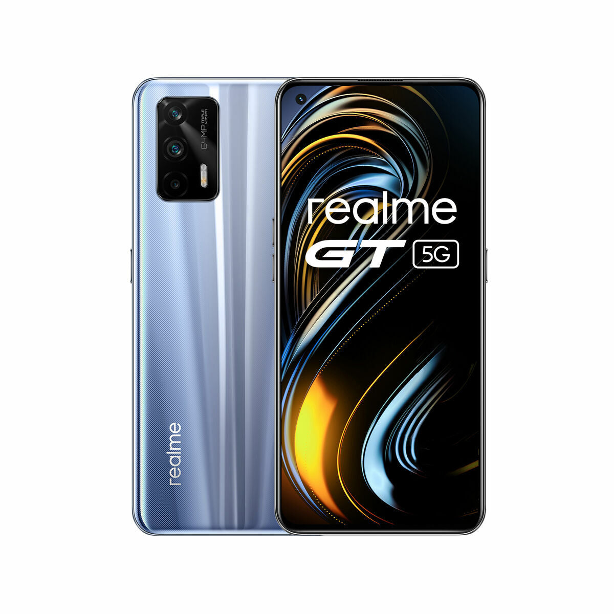 Smartphone Realme GT 5G Zilverkleurig 6,43" 128 GB 8 GB RAM Snapdragon 888 Zwart Grijs Zilver