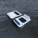 Hydro-Force drijvend eiland 2 st PVC Wit en Blauw
