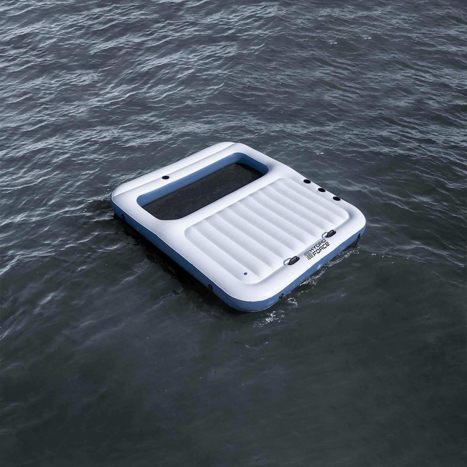 Hydro-Force drijvend eiland 2 st PVC Wit en Blauw