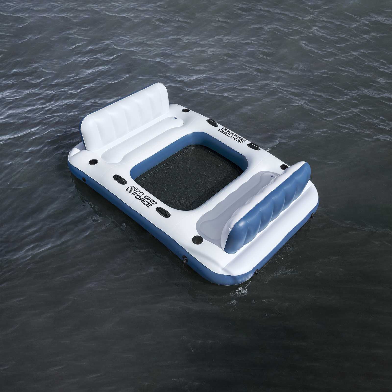 Hydro-Force drijvend eiland 2 st PVC Wit en Blauw