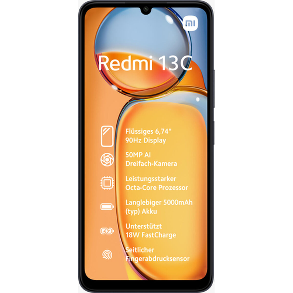Smartphone Xiaomi Redmi 13C 6 GB RAM 128 GB 6,74" ARM Cortex-A55 MediaTek Helio G85 Zwart