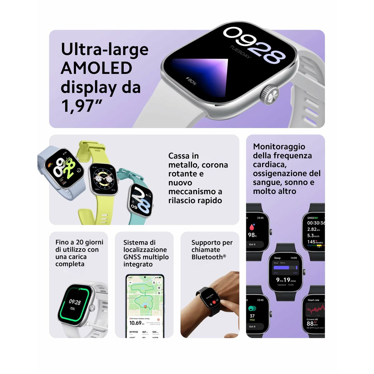 Smartwatch Xiaomi BHR7854GL Zwart Grijs