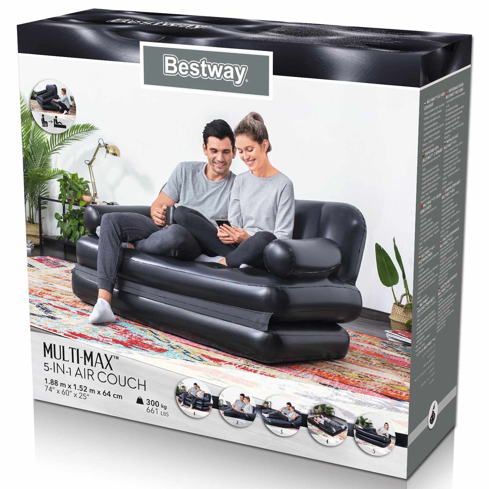 Luchtbank Met Sidewinder Paars PVC