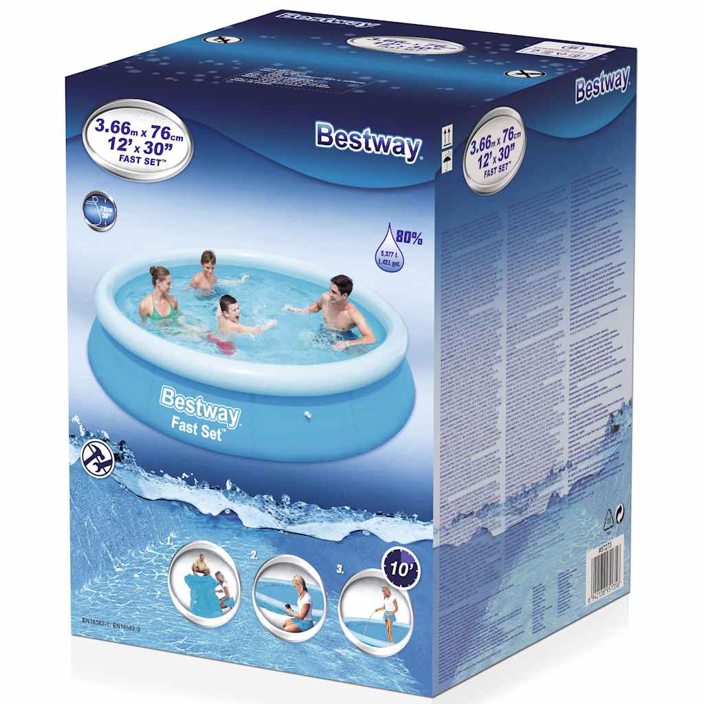 Zwembad Fast Set opblaasbaar rond 366x76 cm 57273