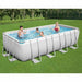 Zwembadset Power Steel rechthoekig 488x244x122 cm