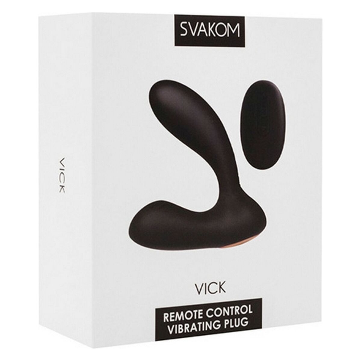 Vick Powerful Plug zwarte siliconen Prostaatmasseur Svakom