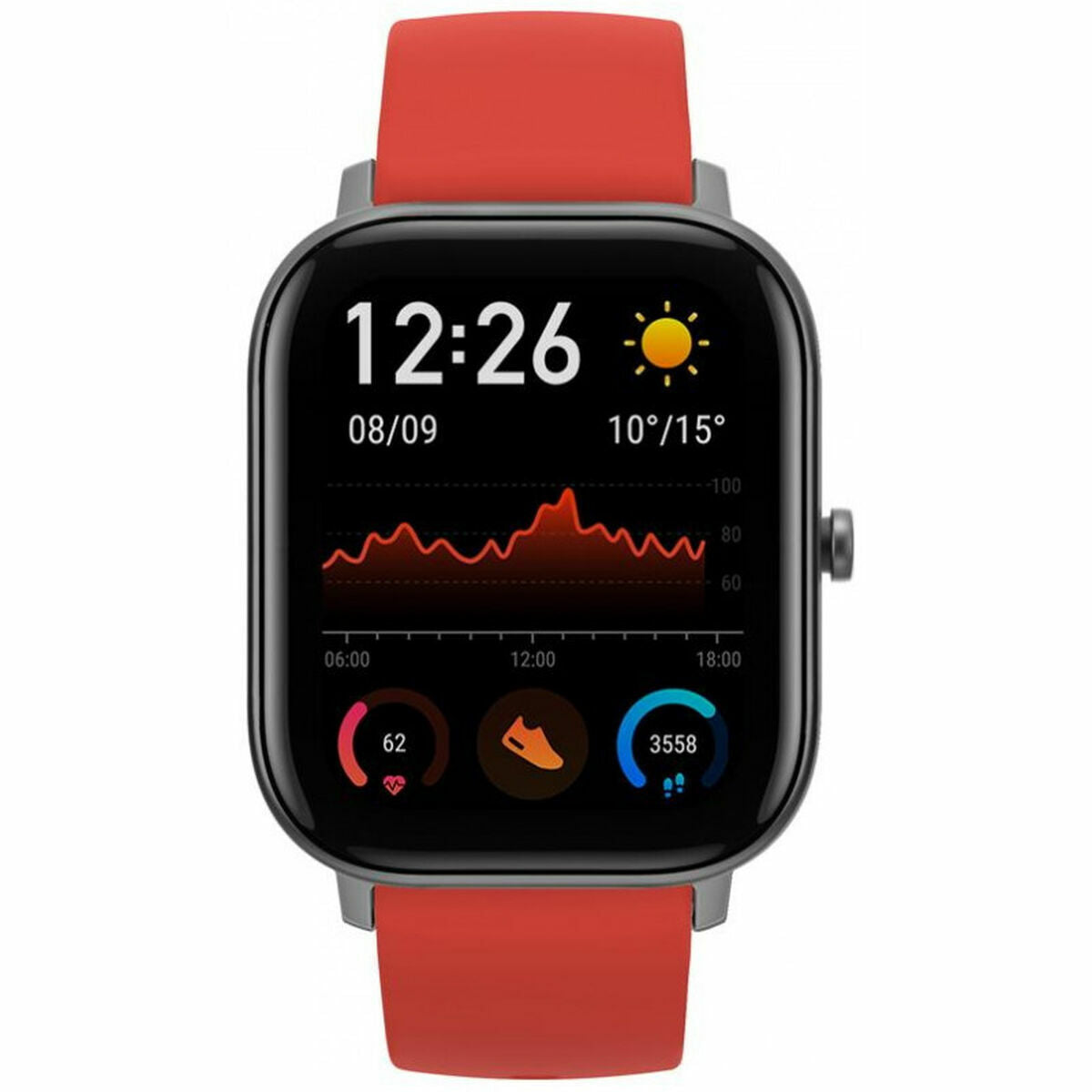 Smartwatch Amazfit GTS 1,65" AMOLED GPS 220 mAh Grijs Oranje 1,65"