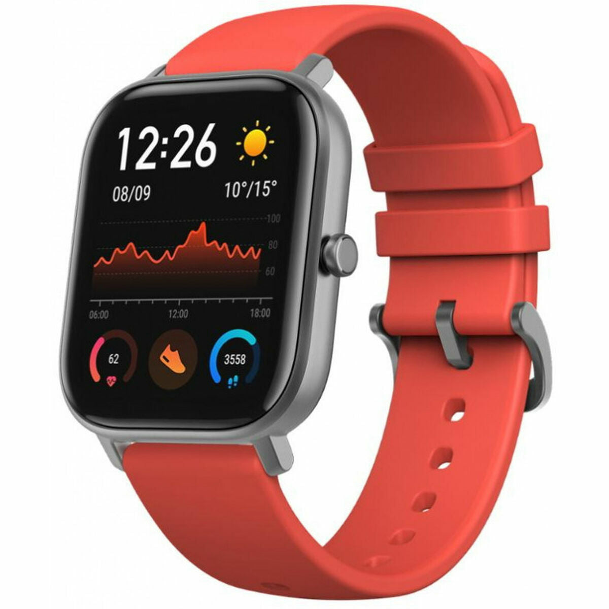 Smartwatch Amazfit GTS 1,65" AMOLED GPS 220 mAh Grijs Oranje 1,65"